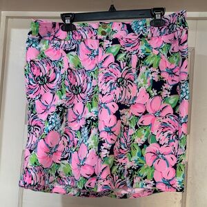 Lilly Pulitzer Pink and Blue Floral Shorts